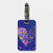 バタフライハート – 愛 ラゲッジタグ (裏面縦)