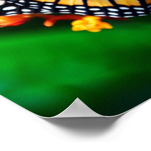 バタフライバイブル引用文感動的ことわざ ポスター (角)