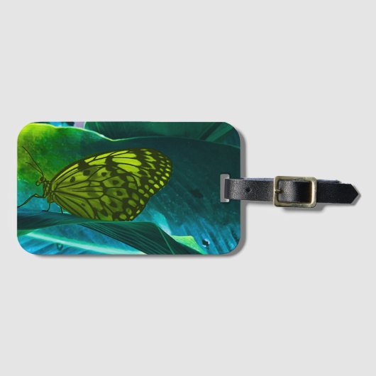 バタフライバッグラベル ラゲッジタグ (正面横)