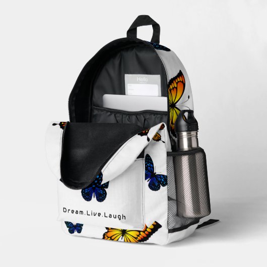 バタフライバッグ プリントバックパック (裏面右端 (見開き))