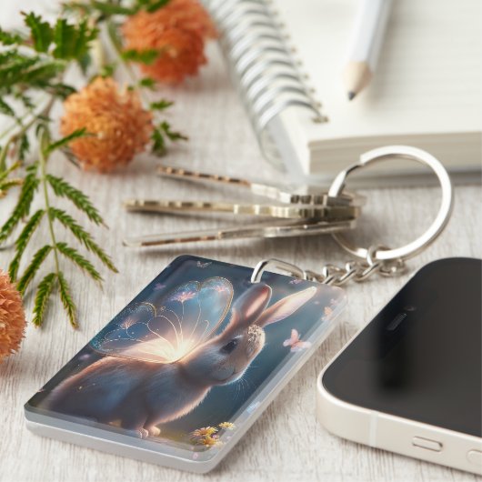 バタフライバニー キーホルダー (正面右)