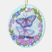バタフライバラオーナメント セラミックオーナメント (左)