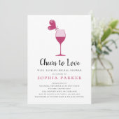 バタフライバラワインテイスティングブライダルシャワー 招待状 (スタンド正面)