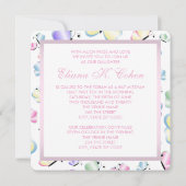 バタフライバルミツワー 招待状 (裏面)