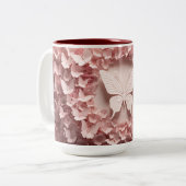 バタフライバレエ： 3Dペスタルマグとスタイルでsip ツートーンマグカップ (正面左)