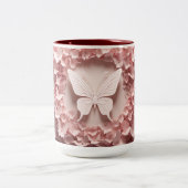 バタフライバレエ： 3Dペスタルマグとスタイルでsip ツートーンマグカップ (中央)