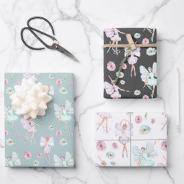 バタフライバレリーナ ラッピングペーパーシート