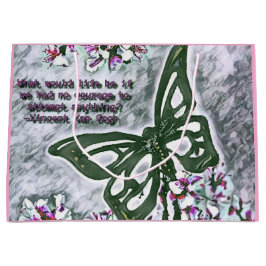 バタフライバンゴッホ ラージペーパーバッグ