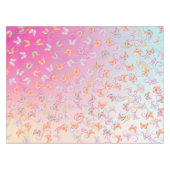 バタフライバースデーパーティーキッズカラフル テーブルクロス (正面(横))