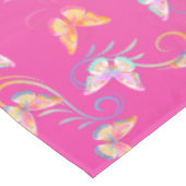 バタフライバースデーパーティーキッズカラフル テーブルクロス (アングル)