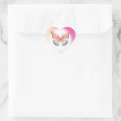 バタフライバースデーパーティーキッズカラフル ハートシール (バッグ)