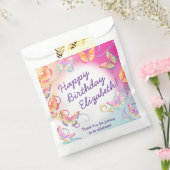 バタフライバースデーパーティーキッズカラフル フェイバーバッグ (封をした状態)