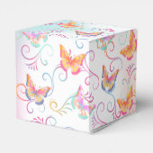 バタフライバースデーパーティーキッズカラフル フェイバーボックス (裏面サイド)