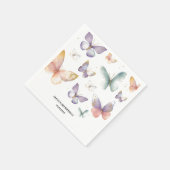 バタフライバースデーパーティー スタンダードカクテルナプキン (角)