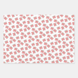 バタフライバースデーパーティー ラッピングペーパーシート