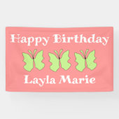 バタフライバースデーパーティー 横断幕 (横)