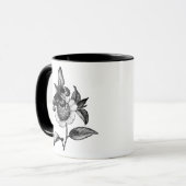 バタフライバード自然イラストレーションアート マグカップ (正面左)