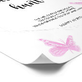 バタフライパシファイヤー狩りベビーシャワーゲーム ポスター (角)