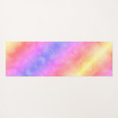 バタフライパステルレインボーストライプズ ヨガマット (裏面(横))