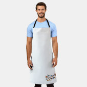 バタフライパターエプロン エプロン (着用した状態)