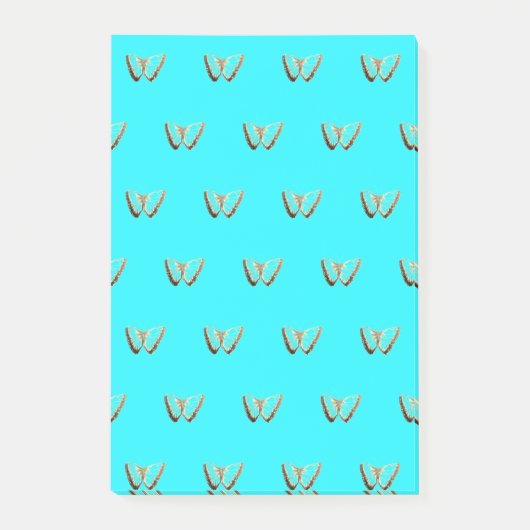 バタフライパターンのポストイットノート ポストイット (正面)