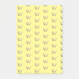 バタフライパターンのポストイットノート ポストイット