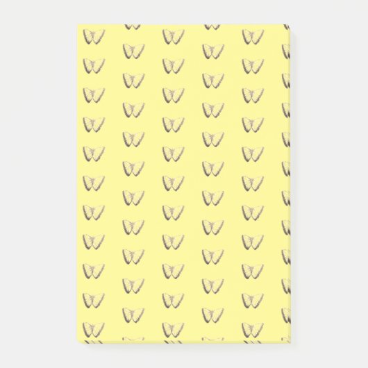 バタフライパターンのポストイットノート ポストイット (正面)