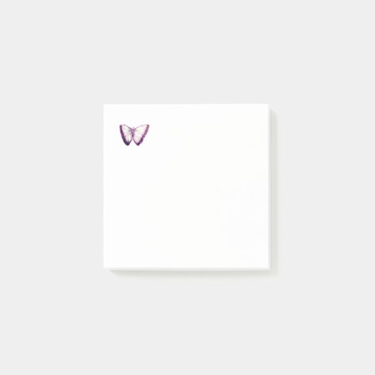バタフライパターンのポストイットノート ポストイット (正面)