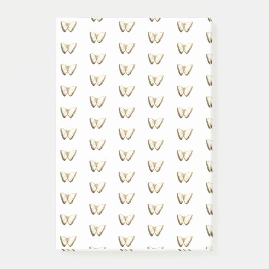 バタフライパターンのポストイットノート ポストイット (正面)