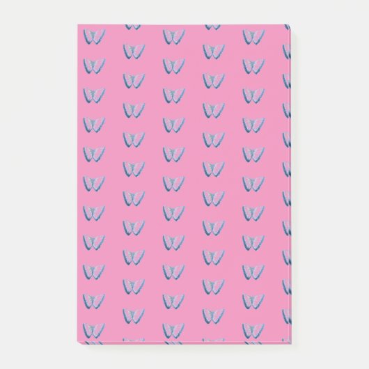 バタフライパターンのポストイットノート ポストイット (正面)