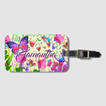 バタフライパターンパーソナルトラベルカラーアート