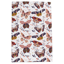 バタフライパターン抱き枕 ミディアムペーパーバッグ