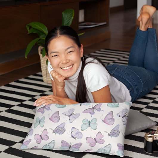 バタフライパターン枕ケース 枕カバー