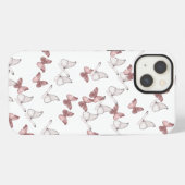 バタフライパターン電話ケース iPhoneケース (裏面横)