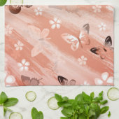 バタフライパターン11 キッチンタオル (折り畳み)