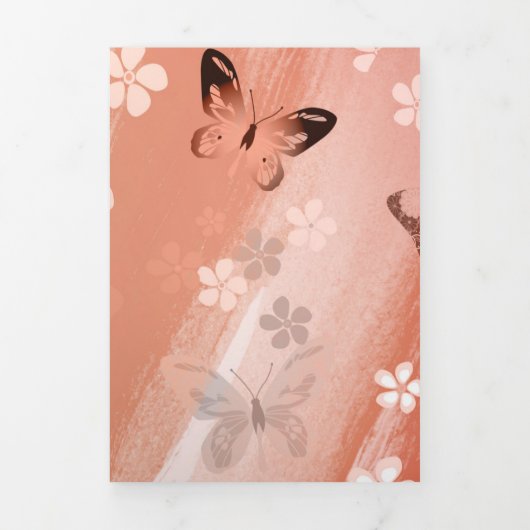 バタフライパターン11 三つ折りクリスマスカード (カバー)