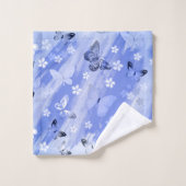 バタフライパターン13 バスタオルセット (ウォッシュタオル)