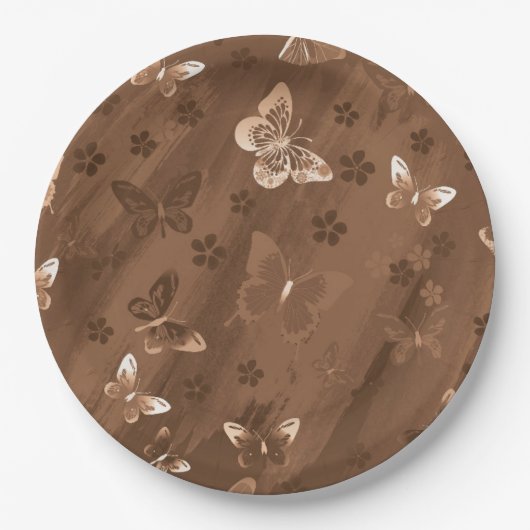 バタフライパターン15 ペーパープレート (正面)