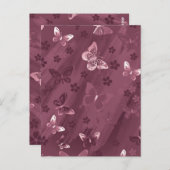 バタフライパターン16 ポストカード (正面/裏面)