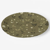 バタフライパターン4 ペーパープレート (アングル)