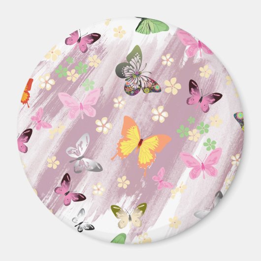 バタフライパターン7 マグネット (正面)