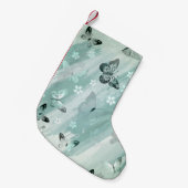 バタフライパターン9 スモールクリスマスストッキング (正面 (吊り時))