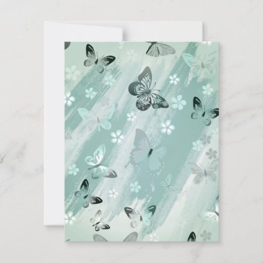 バタフライパターン9 ノートカード (正面)