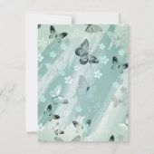 バタフライパターン9 ノートカード (裏面)