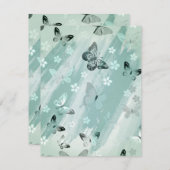 バタフライパターン9 ノートカード (正面/裏面)