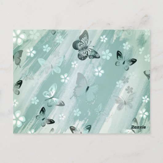 バタフライパターン9 ポストカード (裏面)