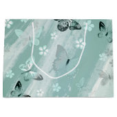 バタフライパターン9 ラージペーパーバッグ (正面)