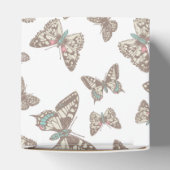 バタフライパターン（の模様が）ある結婚式の引き出物ボックス フェイバーボックス (上部)