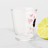 バタフライパターン ショットグラス (左)