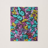 バタフライパターン ジグソーパズル (縦)